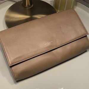 Matt & Nat nude clutch handbag with shoulder strap